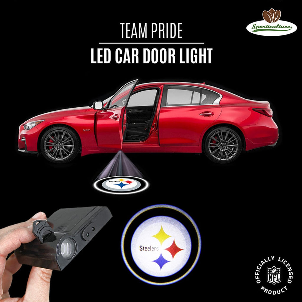 LED Auto Door Light Pittsburgh Steelers Car Door Light LED 810028056350