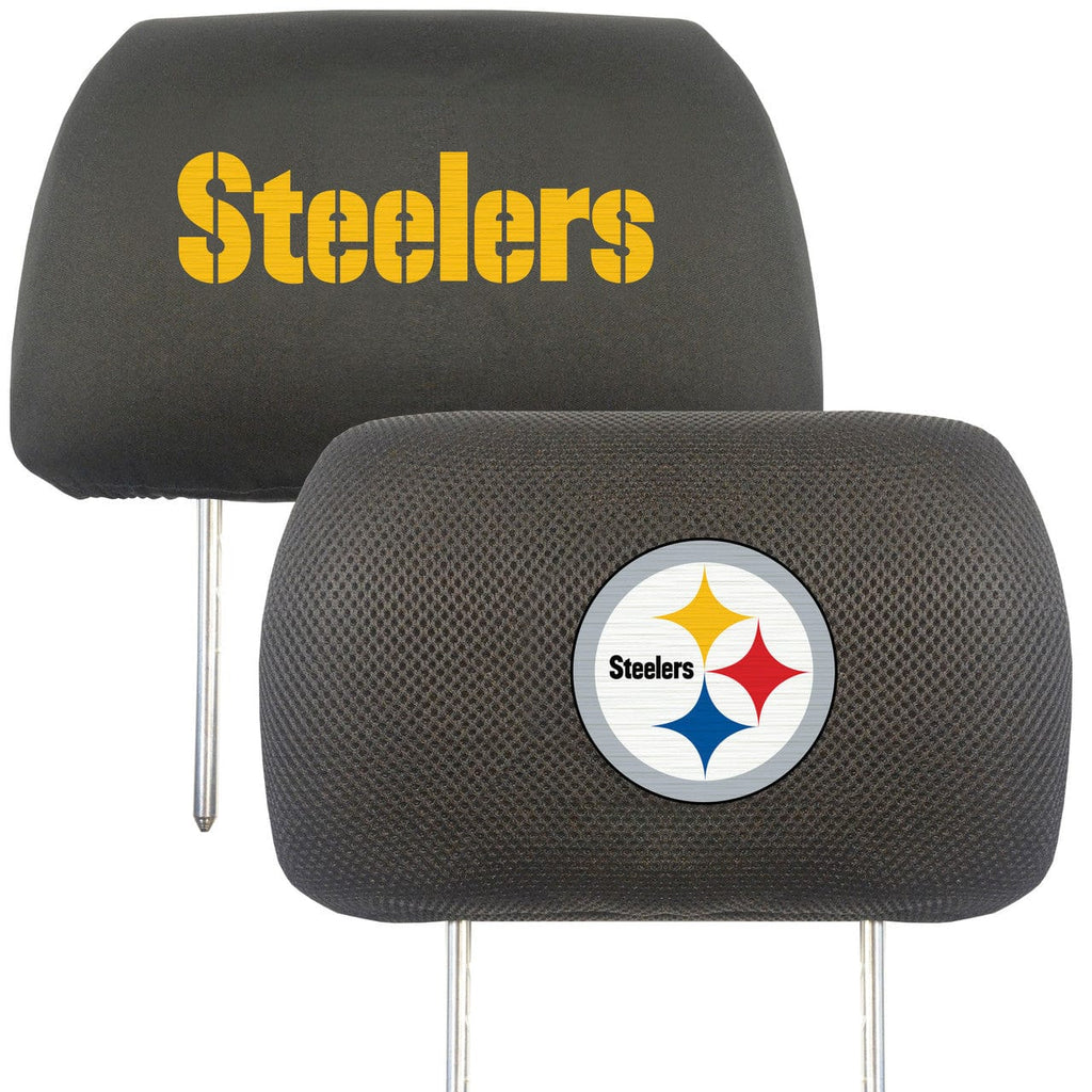 Auto Headrest Covers Pittsburgh Steelers Headrest Covers FanMats 842989025120