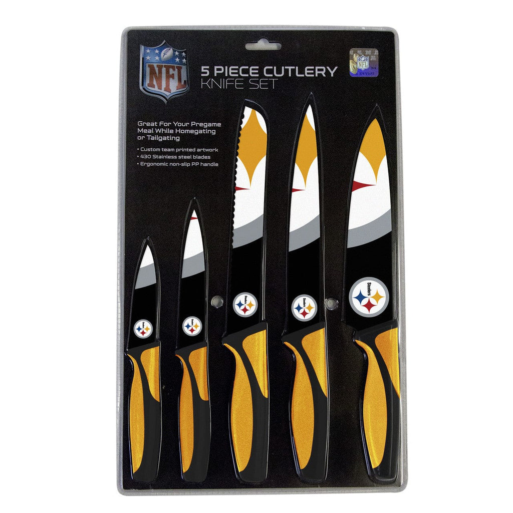 Knife Set Kitchen 5 Pack Pittsburgh Steelers Knife Set - Kitchen - 5 Pack 771831112254