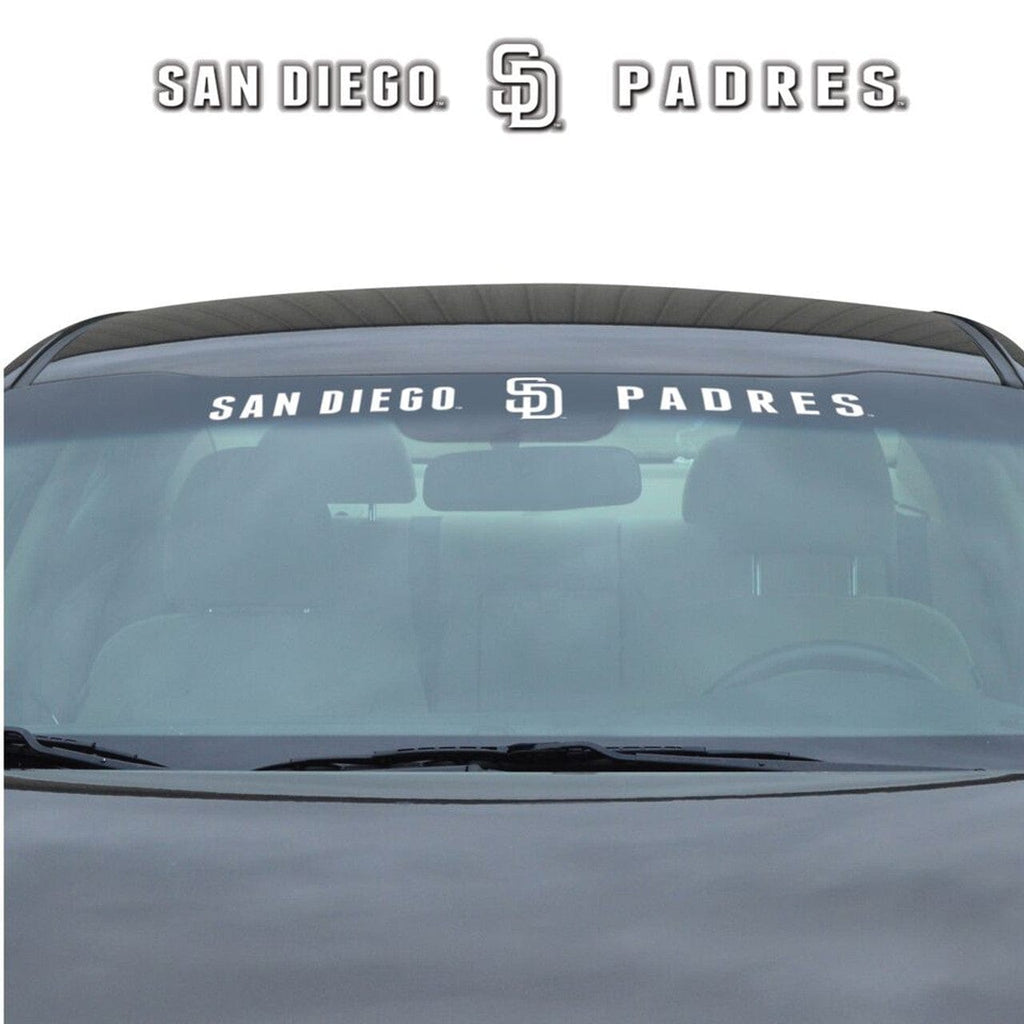Decal 35x4 Windshield Style San Diego Padres Decal 35x4 Windshield - Special Order 681620808247