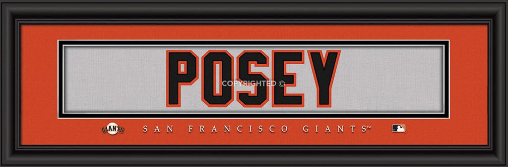 Print 8x24 Signature Style San Francisco Giants ???Buster Posey Print - Signature 8"x24" 848655036650