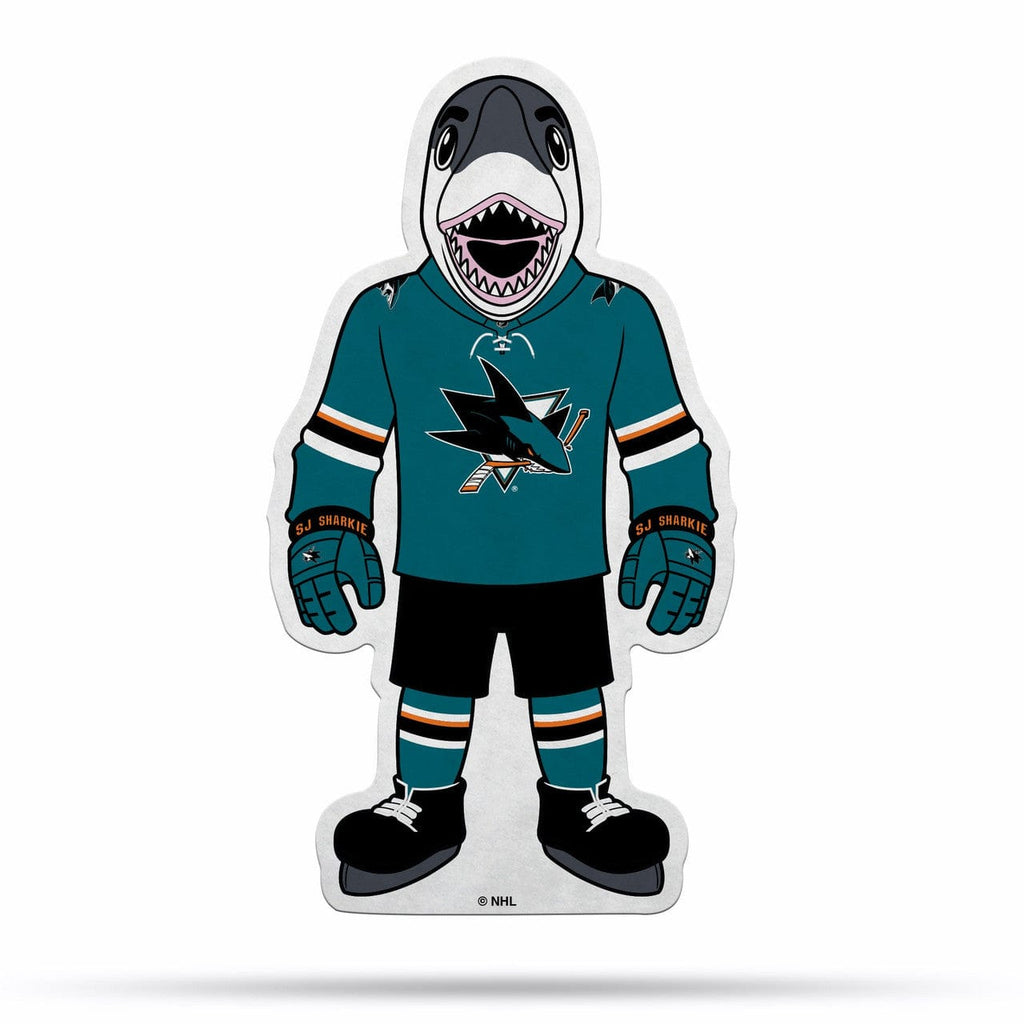 Shape Cut Pennant San Jose Sharks Pennant Shape Cut Mascot Design Special Order 767345790224