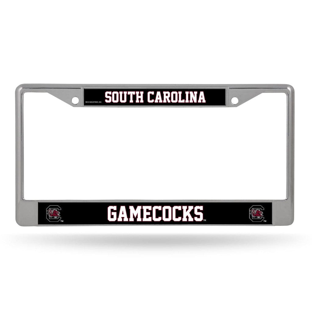 License Frame Chrome South Carolina Gamecocks License Plate Frame Chrome Printed Insert 611407260708