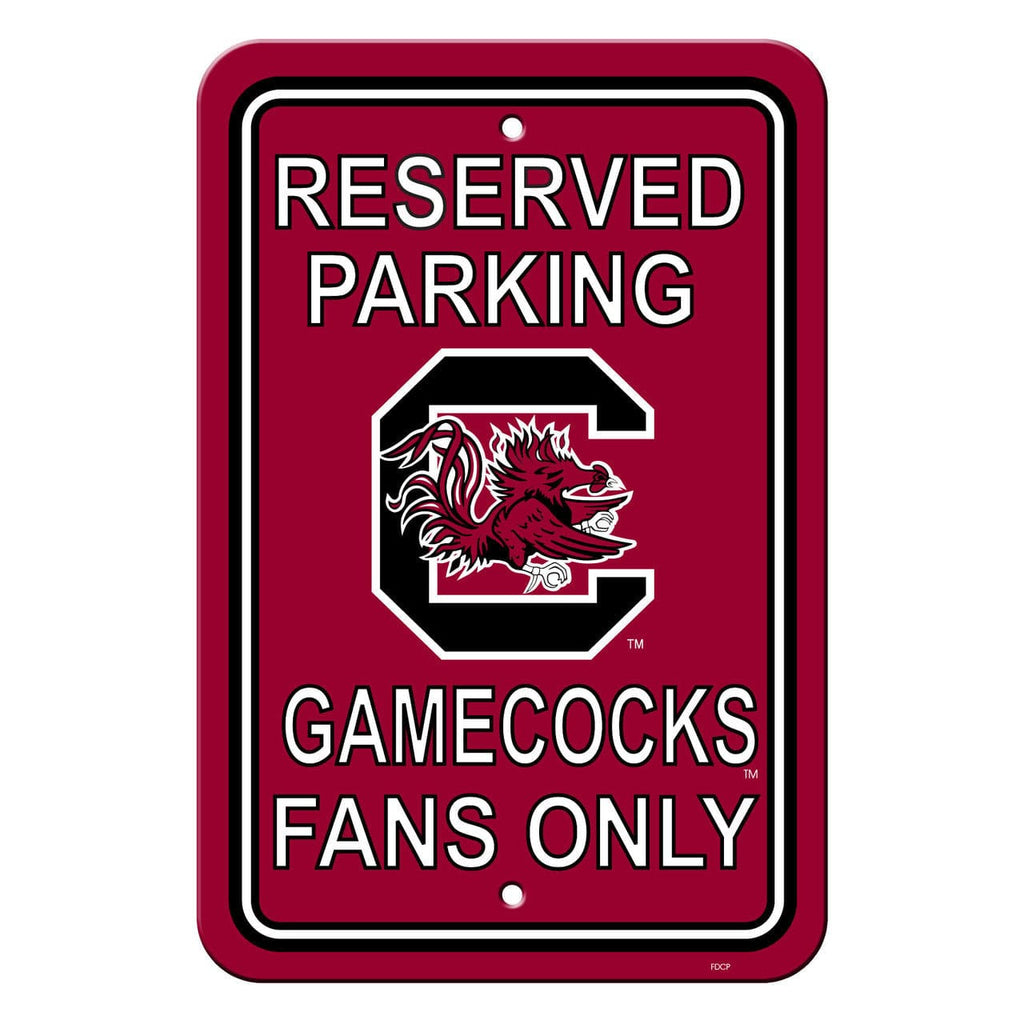 South Carolina Gamecocks South Carolina Gamecocks Sign 12x18 Plastic Reserved Parking Style CO 023245502603