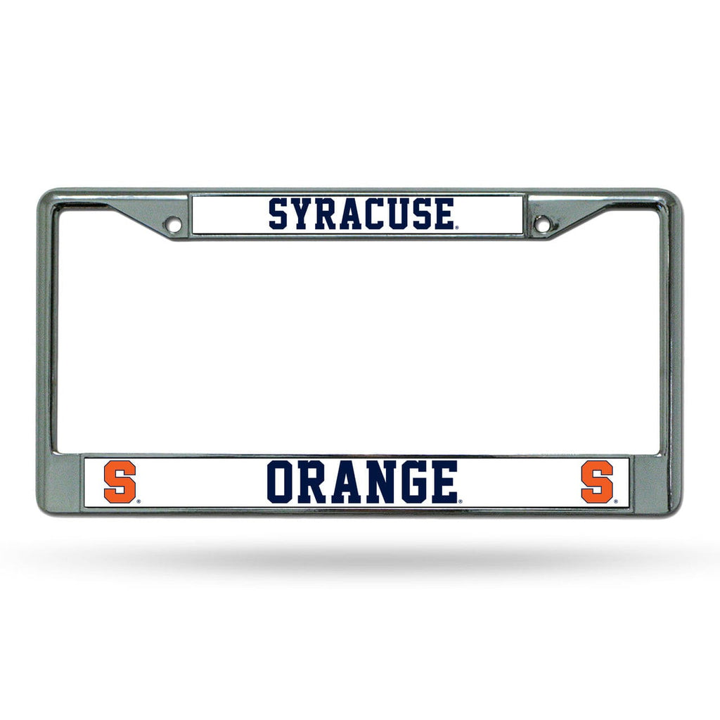 License Frame Chrome Syracuse Orange License Plate Frame Chrome 094746392253