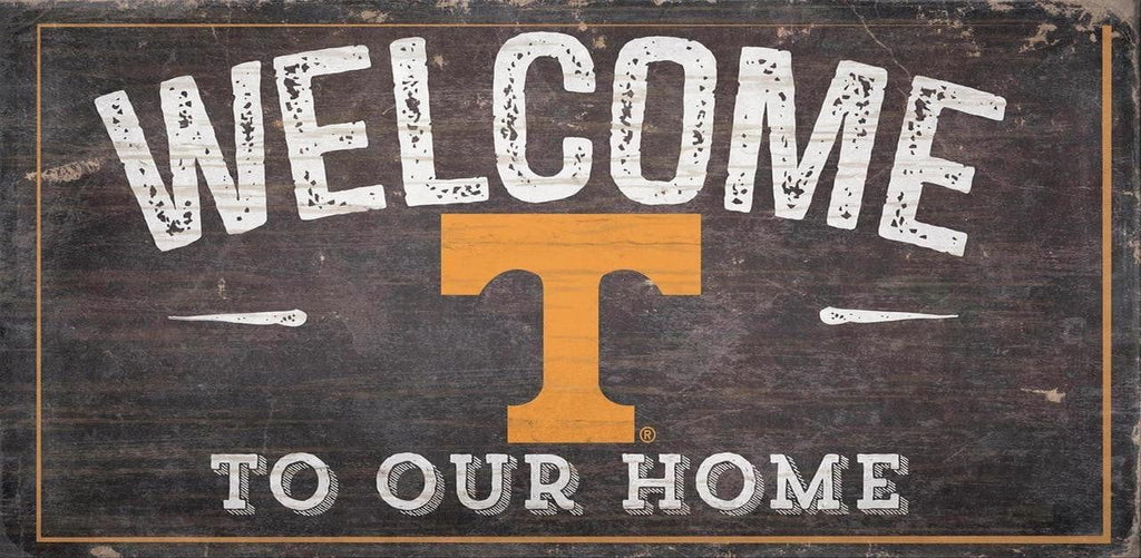 Sign 6x12 Welcome To Our Home Tennessee Volunteers Sign Wood 6x12 Welcome To Our Home Design - Special Order 878460048838