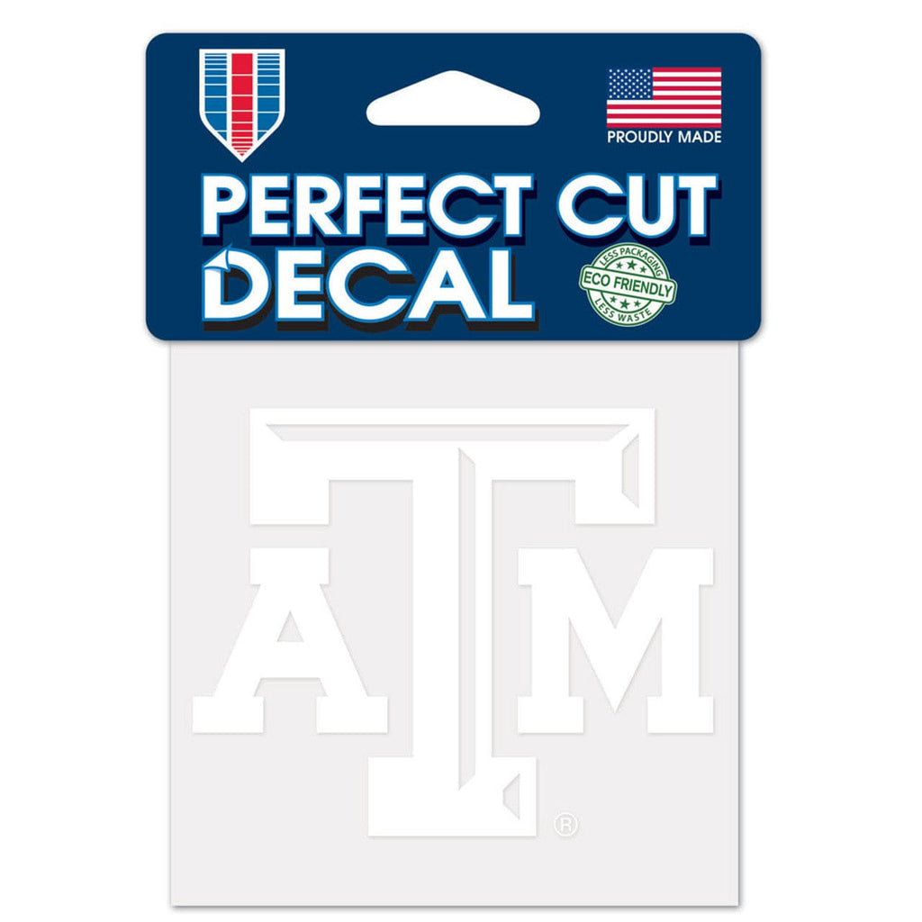 Decal 4x4 Perfect Cut White Texas A&M Aggies Decal 4x4 Perfect Cut White 032085060297