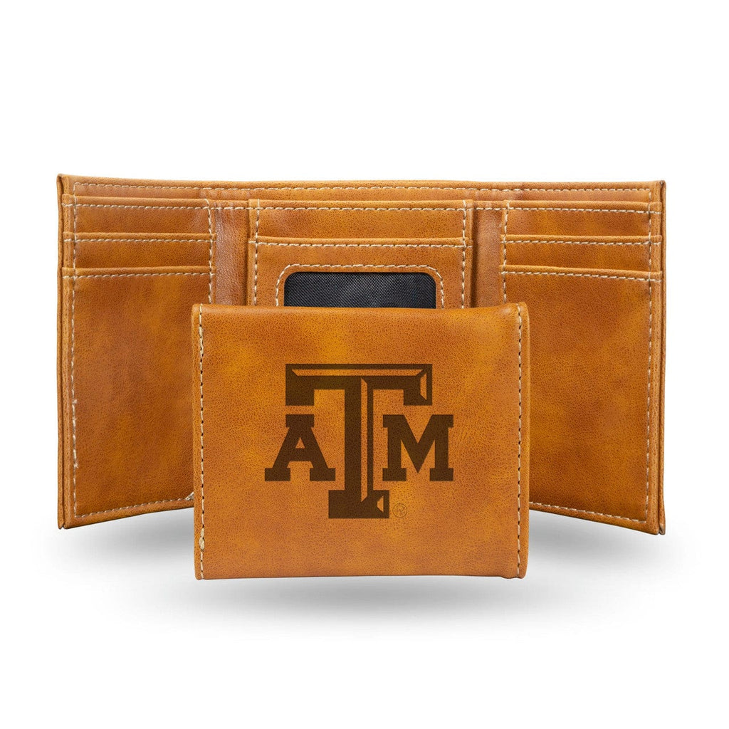 Wallets Texas A&M Aggies Wallet Trifold Laser Engraved 767345897534