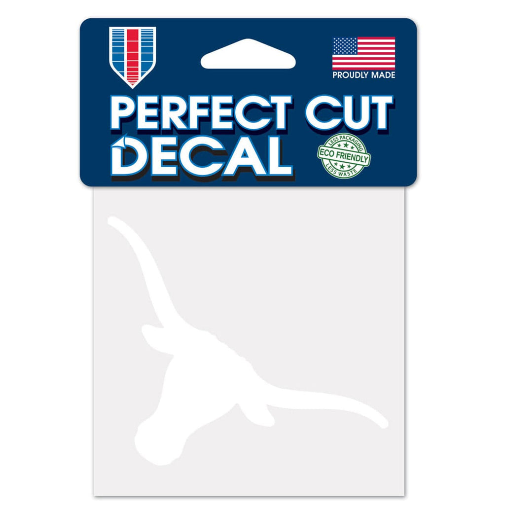 Decal 4x4 Perfect Cut White Texas Longhorns Decal 4x4 Perfect Cut White 032085062055