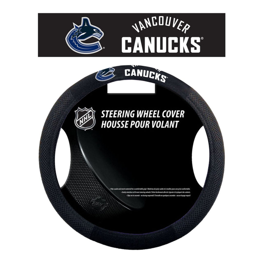 Vancouver Canucks Vancouver Canucks Steering Wheel Cover Mesh Style CO 023245885263