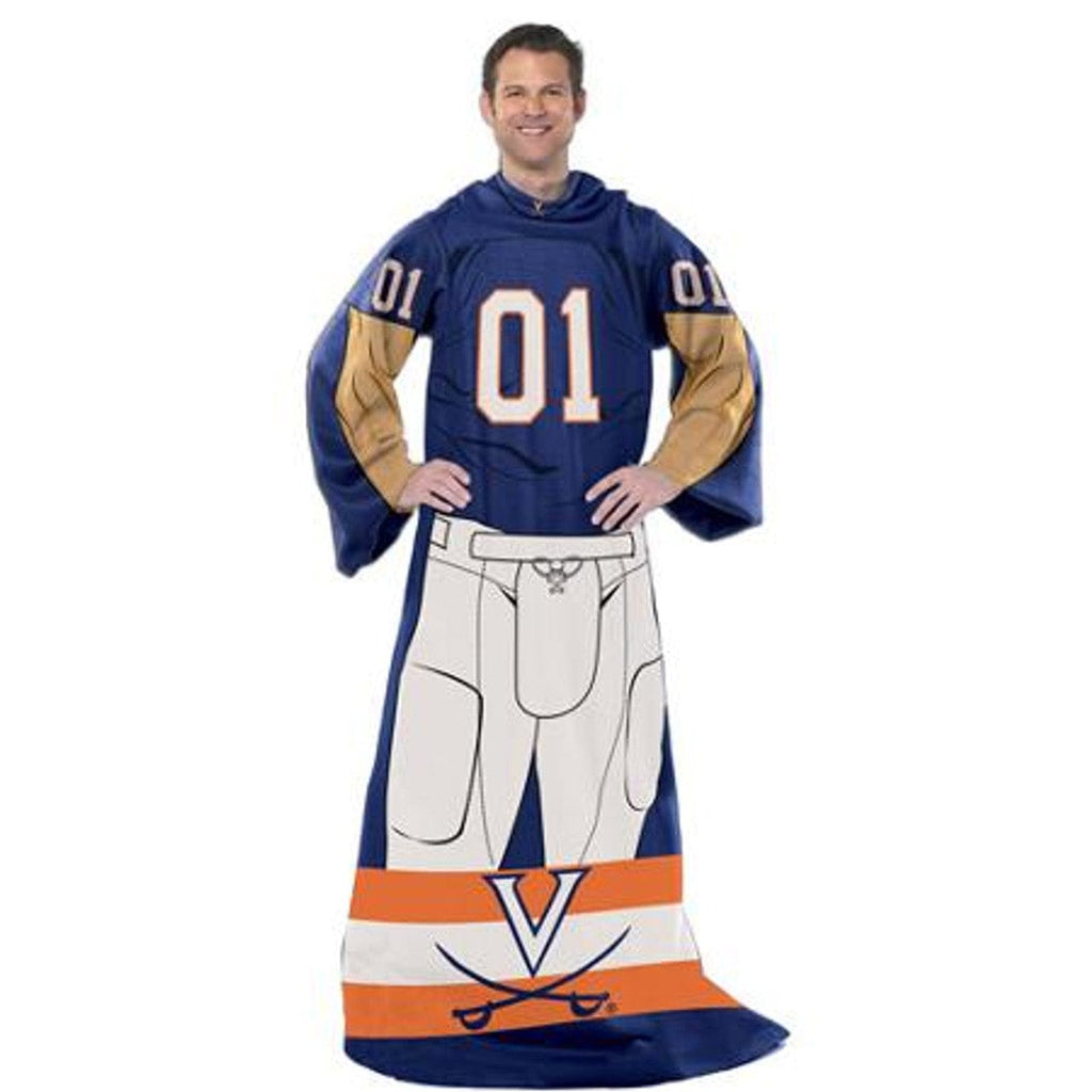 Blankets With Sleeves Virginia Cavaliers Blanket Comfy Throw Player Design 087918557130