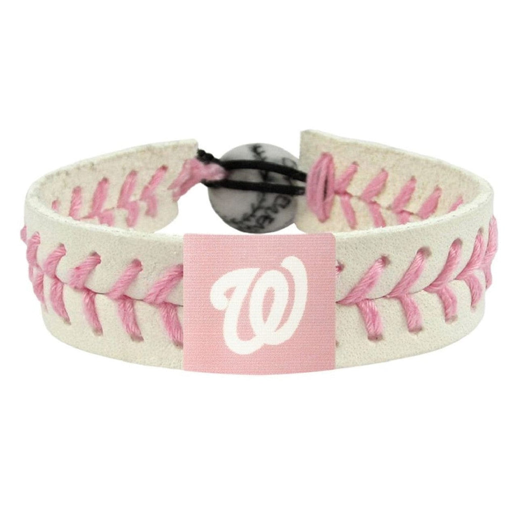 Washington Nationals Washington Nationals Bracelet Baseball Pink Alternate CO 844214081772