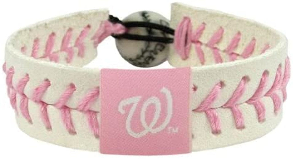 Washington Nationals Washington Nationals Bracelet Baseball Pink CO 844214041226