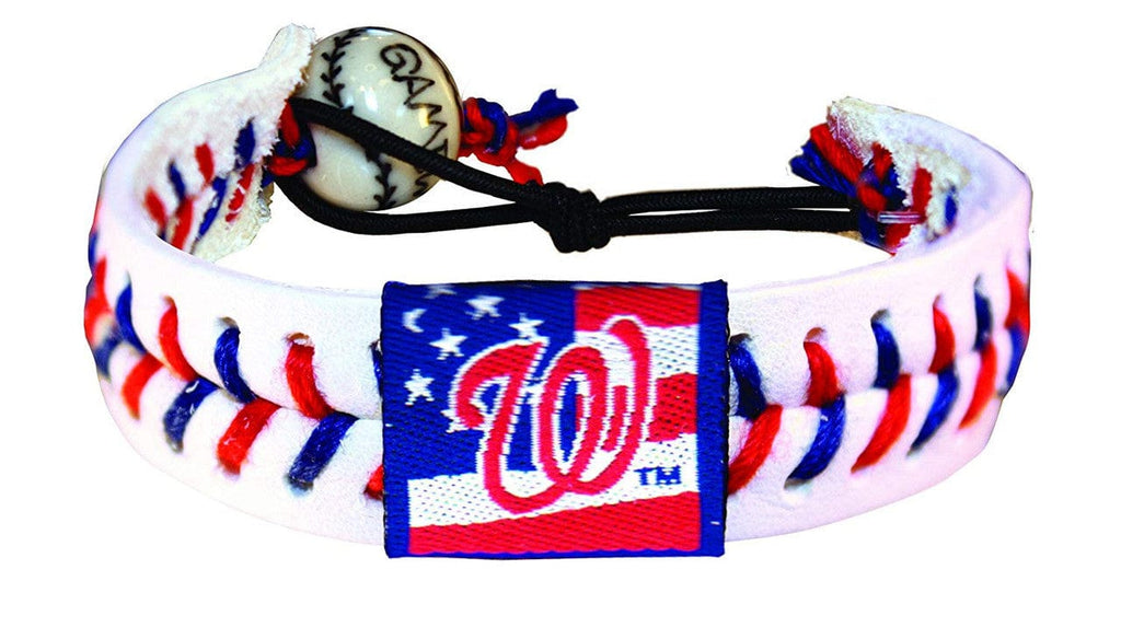 Washington Nationals Washington Nationals Bracelet Classic Baseball Stars and Stripes CO 844214016255