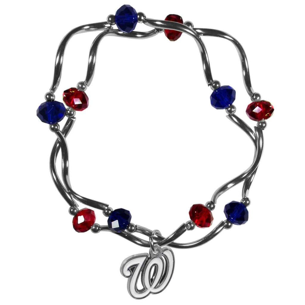 Washington Nationals Washington Nationals Bracelet Colored Bead CO 754603685361