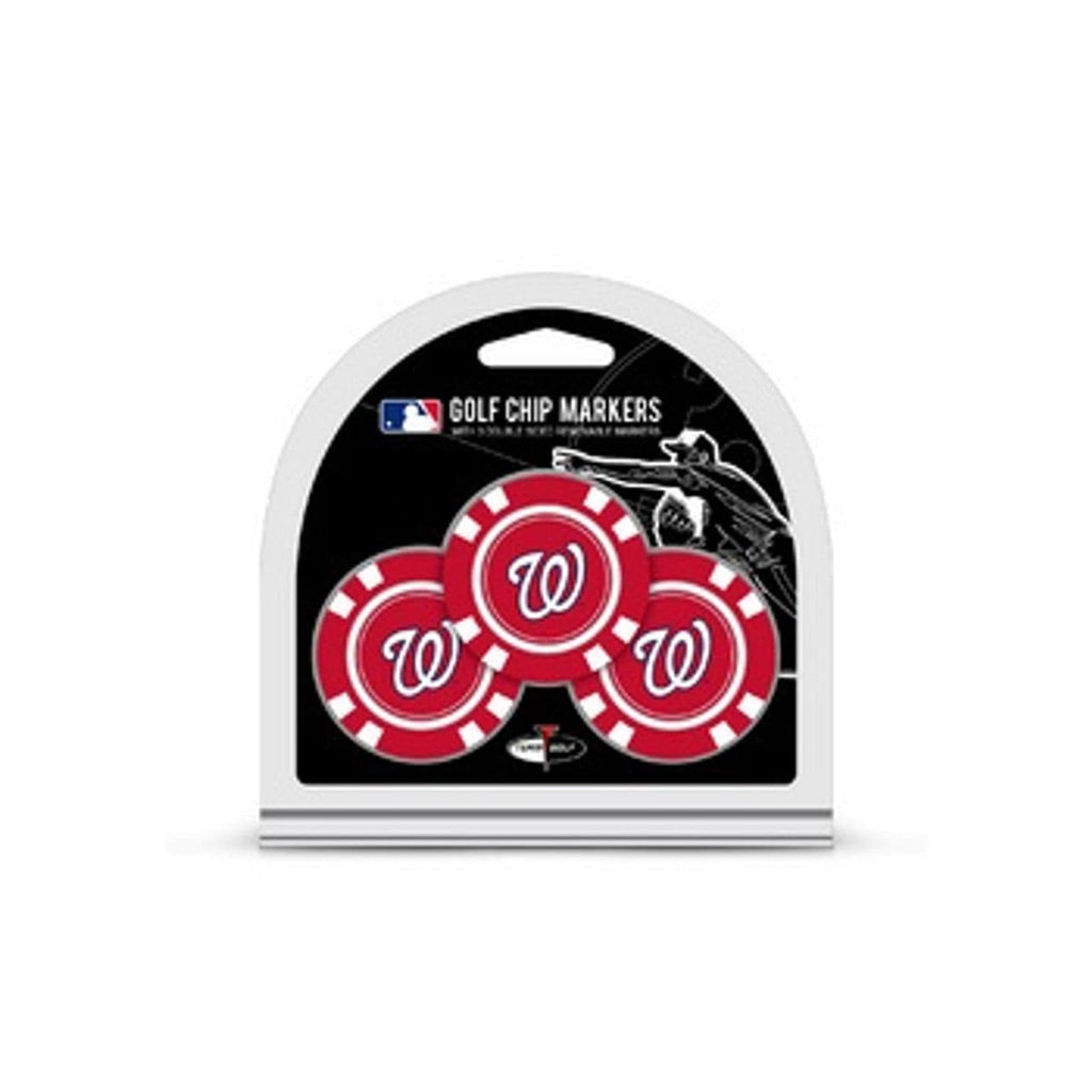 Golf Chip with Marker 3 Pack Washington Nationals Golf Chip with Marker 3 Pack - Special Order 637556979889