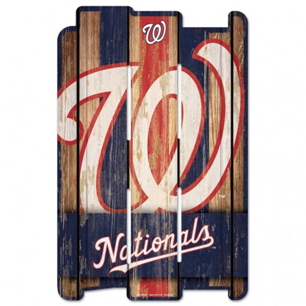 Sign 11x17 Fence Washington Nationals Sign 11x17 Wood Fence Style - Special Order 032085018663