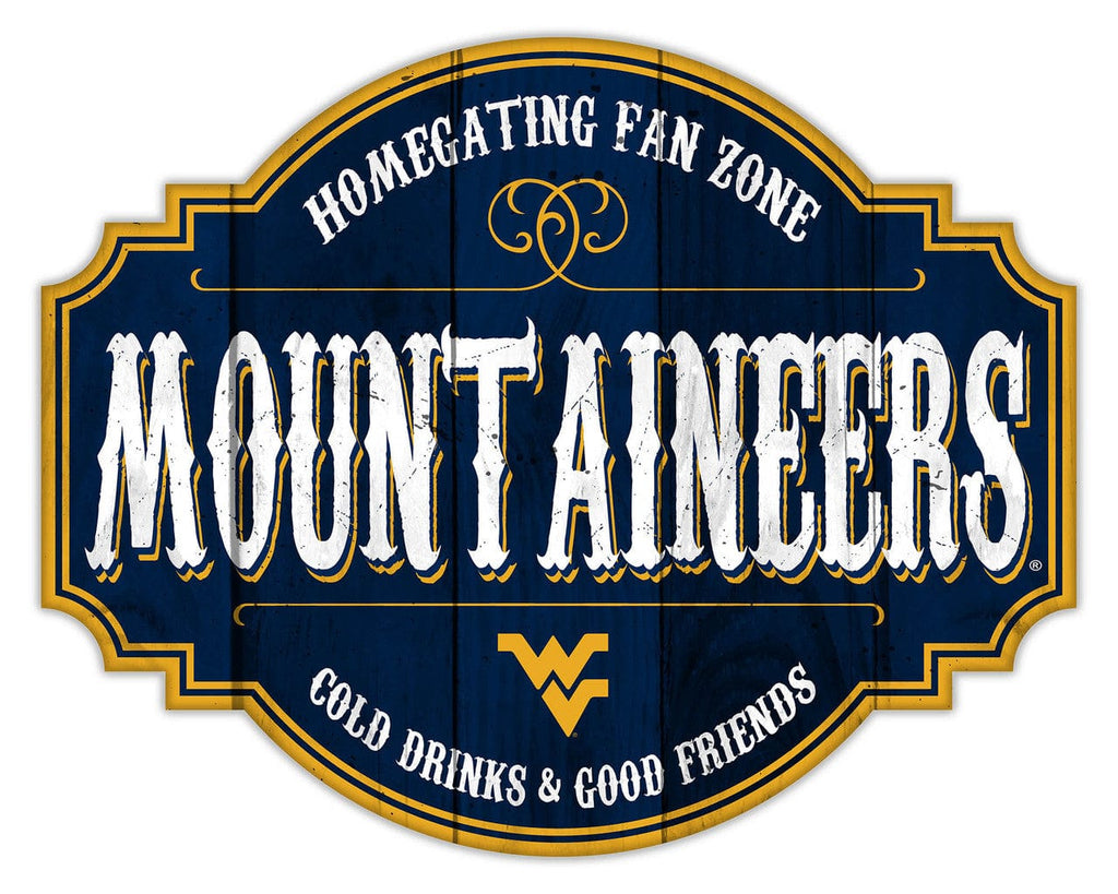 Signs West Virginia Mountaineers Sign Wood 12 Inch Homegating Tavern 878461182319