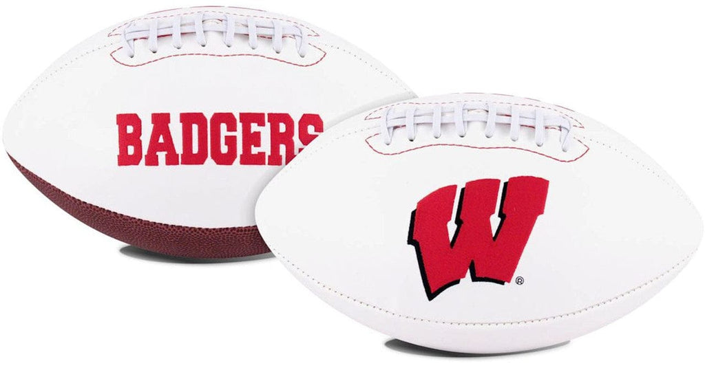 Footballs Signature Series Wisconsin Badgers Football Full Size Embroidered Signature Series - Special Order 715099573273
