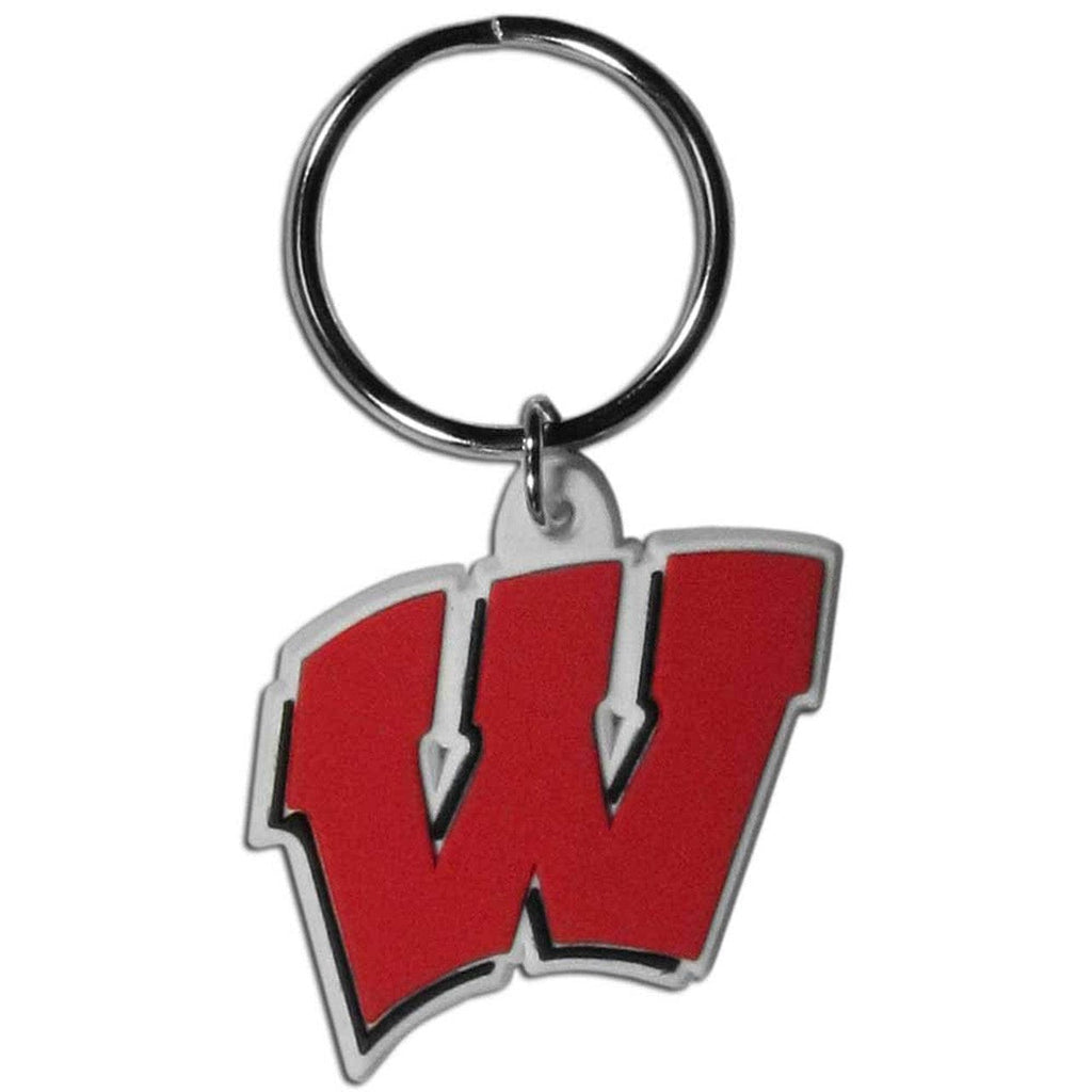 Keychain Misc. Wisconsin Badgers Keychain Flex Style - Special Order 754603367052