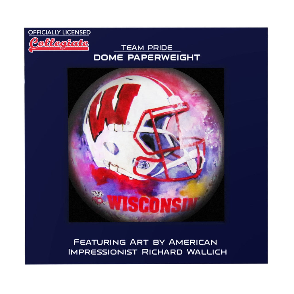 Paperweight Domed Wisconsin Badgers Paperweight Domed 810079446742
