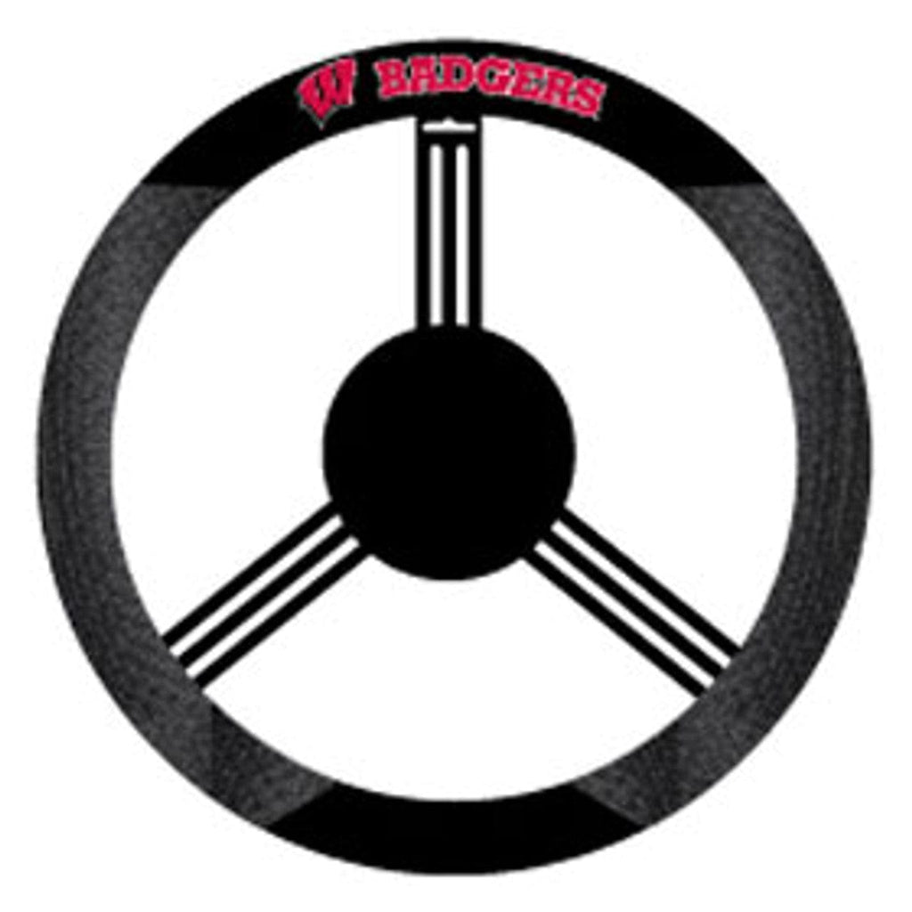 Wisconsin Badgers Wisconsin Badgers Steering Wheel Cover Mesh Style CO 023245585750