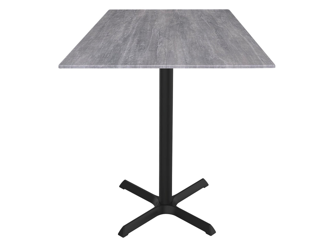 36" Tall OD211 Indoor/Outdoor All-Season Table with 32" x 32" Square Greystone Top OD211-3036BWODS32SQGryStn