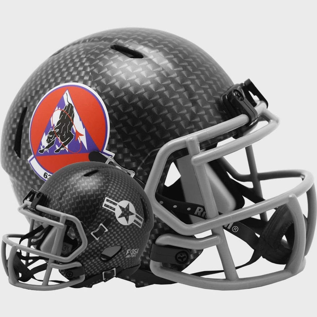 Air Force Air Force Falcons Helmet Riddell Replica Mini Speed Style 63rd Fighter Squadron Design 095855903354