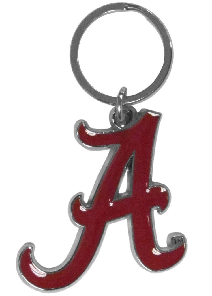 Keychain Logo Cut Style Alabama Crimson Tide Chrome Logo Cut Keychain 754603297151