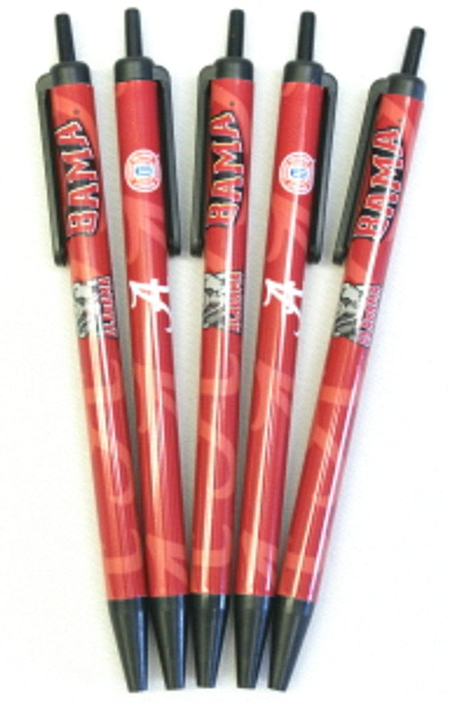 Pens Click Style 5 Pack Alabama Crimson Tide Click Pens - 5 Pack 657175267679