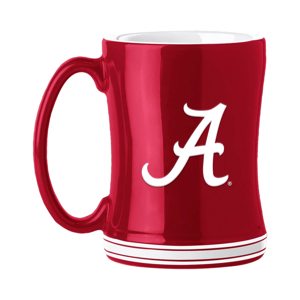 Drinkware Alabama Crimson Tide Coffee Mug 14oz Sculpted Relief Team Color 806293086727