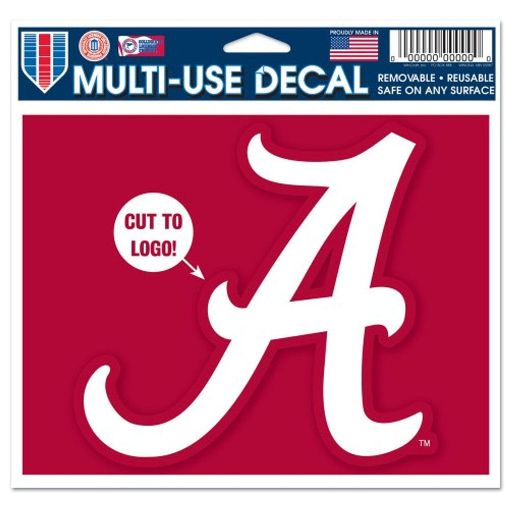 Decal 5x6 Multi Use Color Alabama Crimson Tide Decal 5x6 Multi Use Color Cut to Logo - Special Order 032085352491