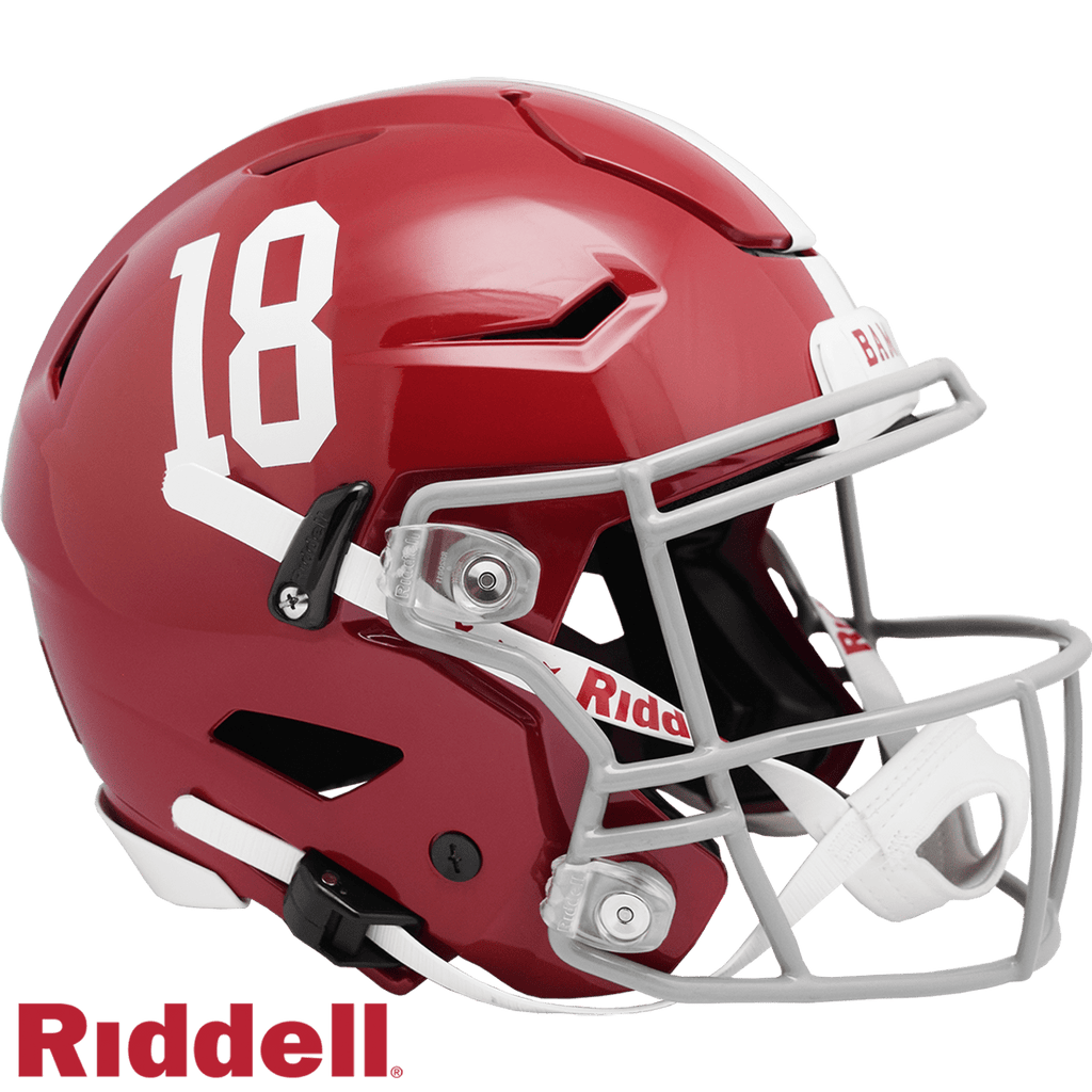 Helmets Full Size Authentic Alabama Crimson Tide Helmet Riddell Authentic Full Size SpeedFlex Style #18 - Special Order 095855327617