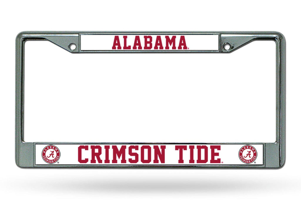 License Frame Chrome Alabama Crimson Tide License Plate Frame Chrome 094746362669