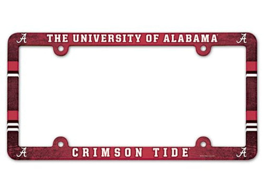 License Frame Plastic Alabama Crimson Tide License Plate Frame - Full Color 032085946744