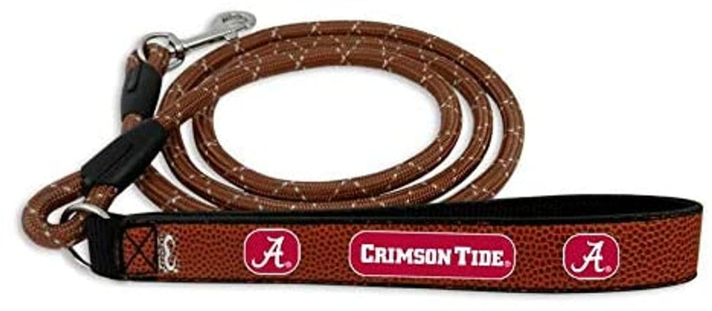 Pet Fan Gear Leash Alabama Crimson Tide Pet Leash Leather Frozen Rope Baseball Size Medium 814067029269