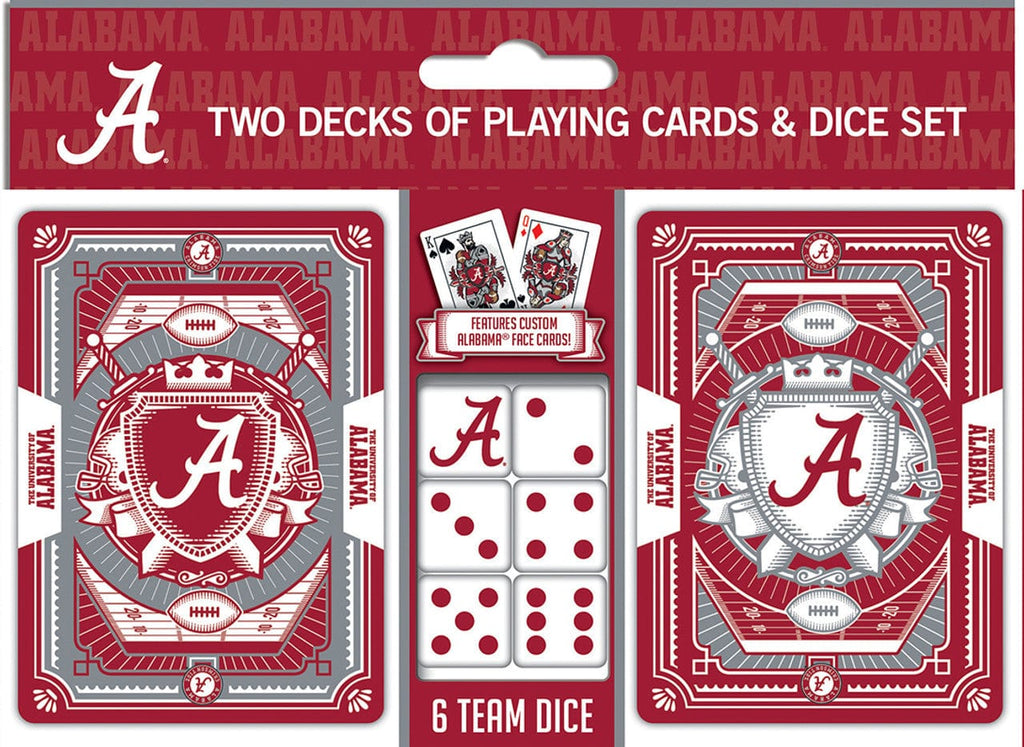 Playing Cards and Dice Set Alabama Crimson Tide Playing Cards and Dice Set 705988013386