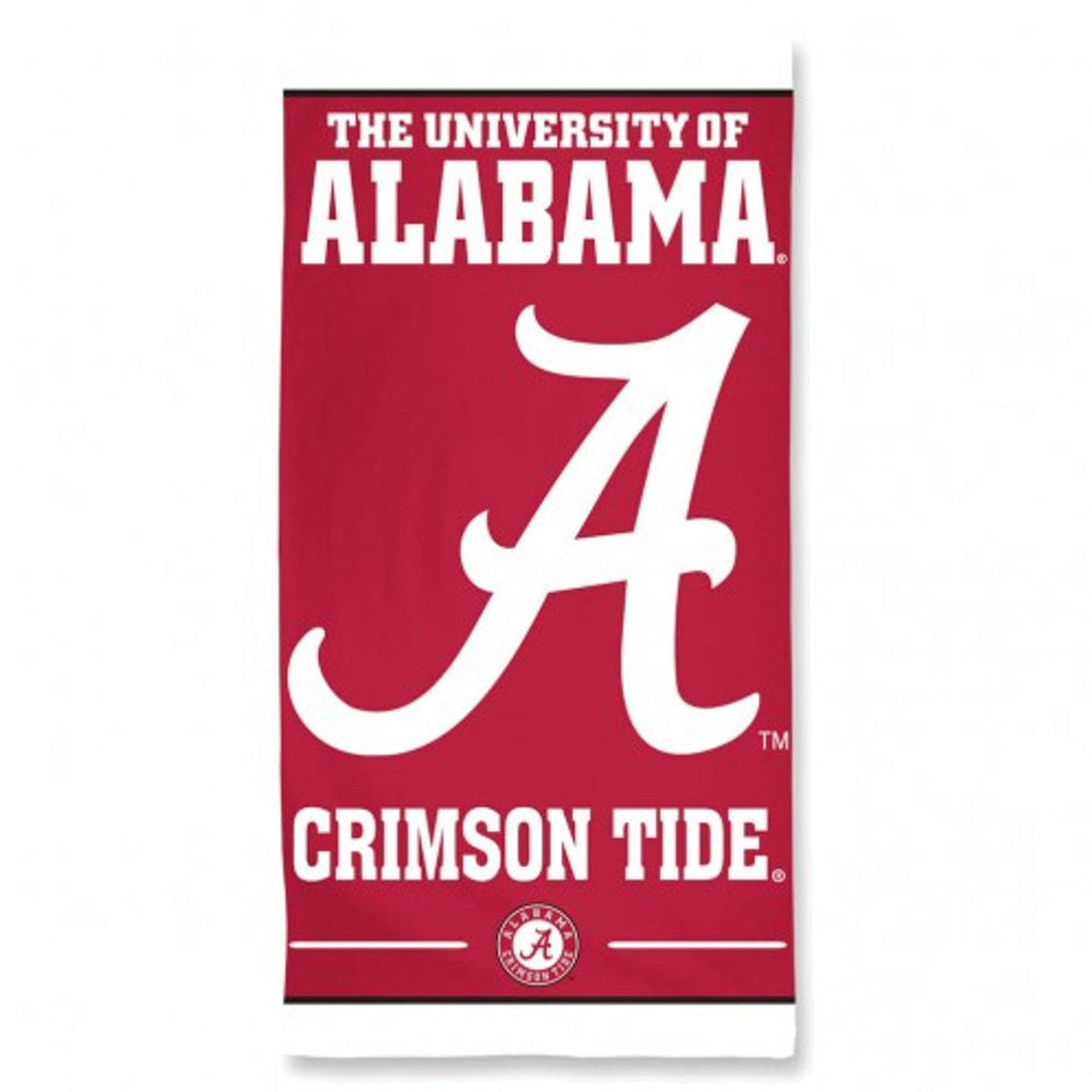 Towel Beach 30x60 Alabama Crimson Tide Towel 30x60 Beach Style 099606186003