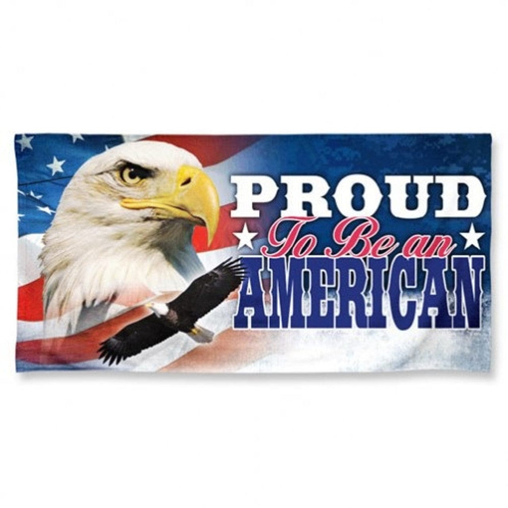 Novelty America Towel 30x60 Beach Style Proud To Be an American Design - Special Order 099606239914