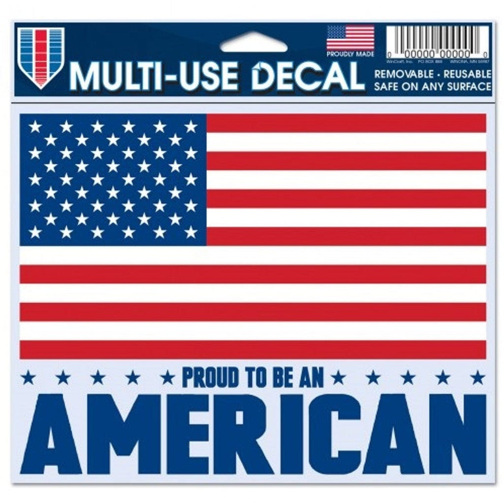 Novelty American Flag Decal 5x6 Multi Use Color - Special Order 032085855664