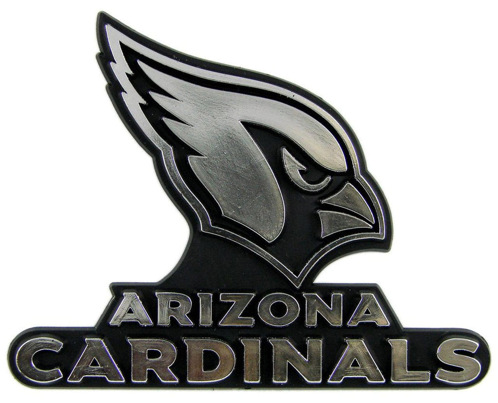 Auto Emblem Chrome Arizona Cardinals Auto Emblem - Silver 681620101225