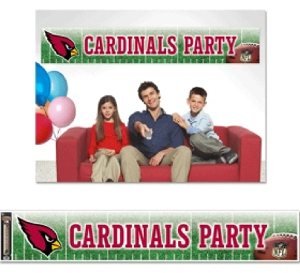 Arizona Cardinals Arizona Cardinals Banner 12x65 Party Style CO 032085488114