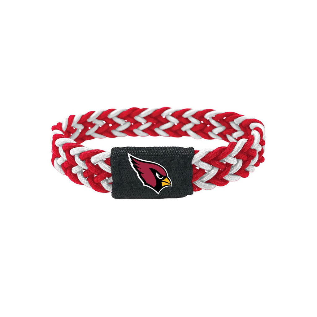 Jewelry Bracelet Braided Arizona Cardinals Bracelet Braided Red and White 763264795708