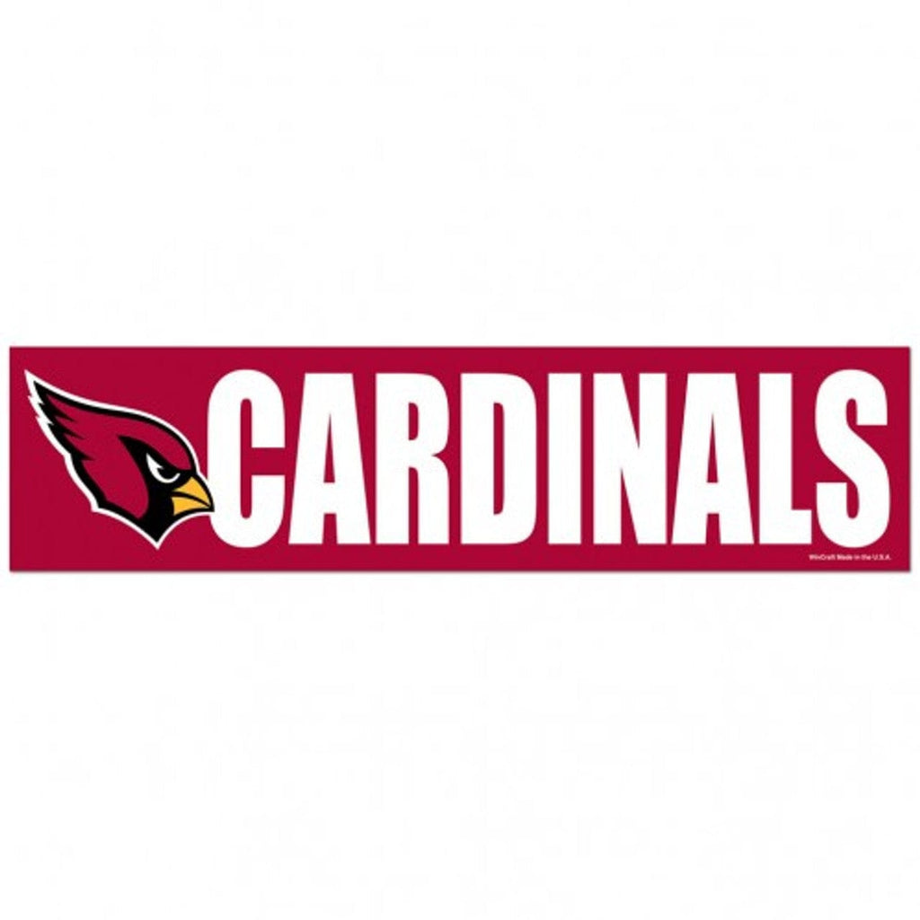 Decal 3x12 Bumper Strip Style Arizona Cardinals Bumper Sticker 032085133861