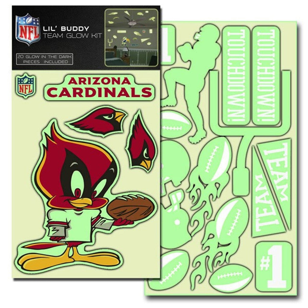 Decal Lil Buddy Glow in the Dark Arizona Cardinals Decal Lil Buddy Glow in the Dark Kit 681620549010