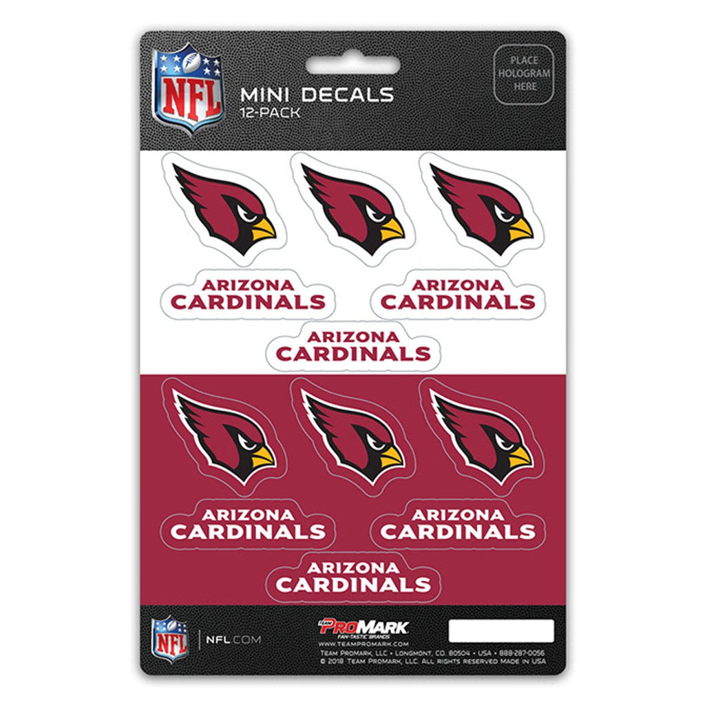 Decal Set Mini 12 Pack Arizona Cardinals Decal Set Mini 12 Pack 681620911015