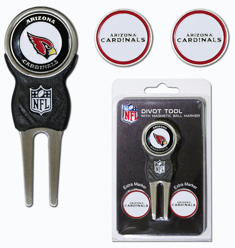 Golf Divot Tool with 3 Markers Arizona Cardinals Golf Divot Tool with 3 Markers - Special Order 637556300454