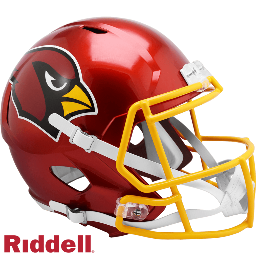 Helmet Full Size Replica Flash Arizona Cardinals Helmet Riddell Replica Full Size Speed Style FLASH Alternate 095855628288