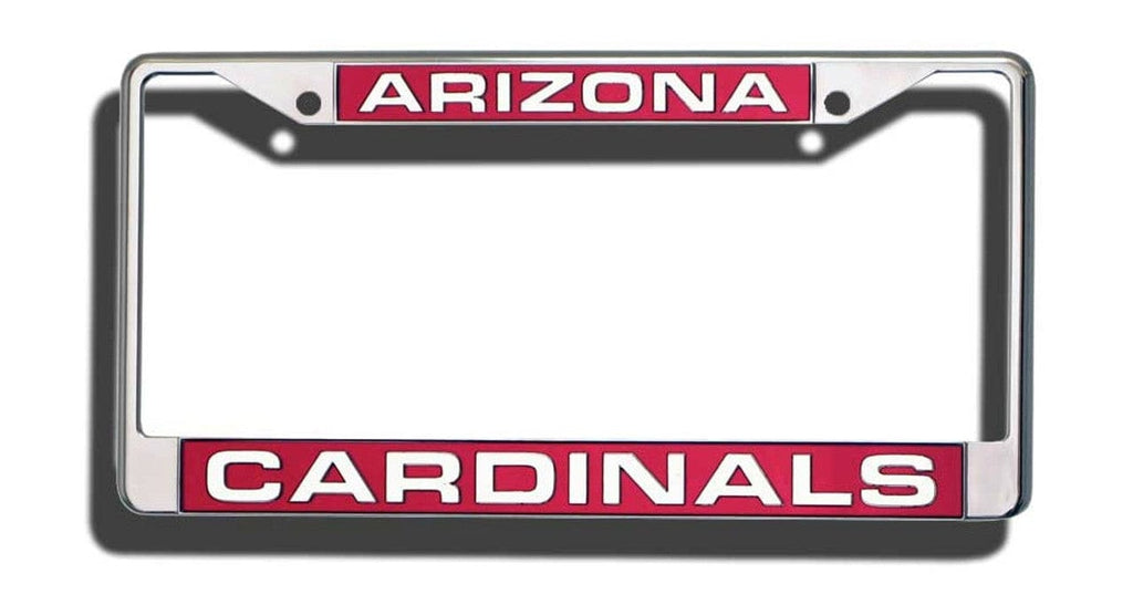 License Frame Chrome Arizona Cardinals License Plate Frame Laser Cut Chrome - Special Order 094746402372