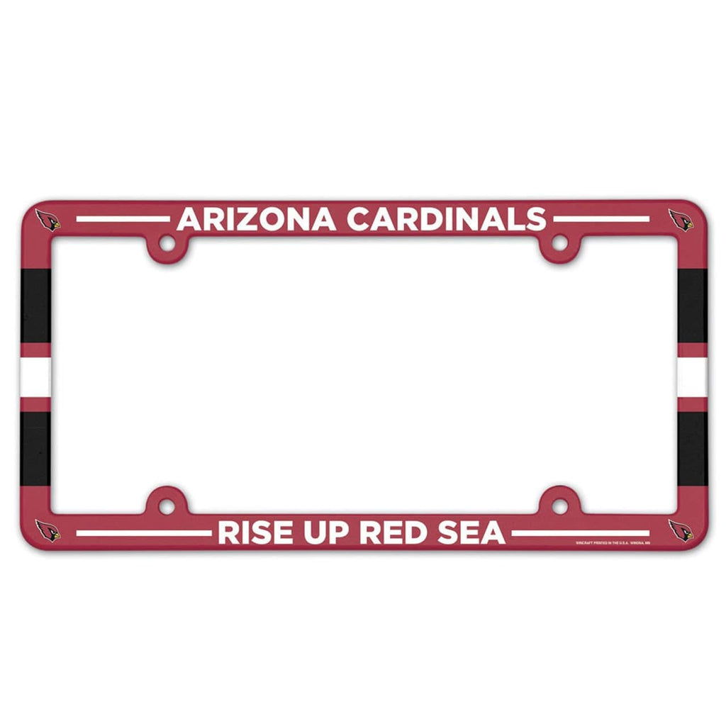 License Frame Plastic Arizona Cardinals License Plate Frame Plastic Full Color Style 032085912848
